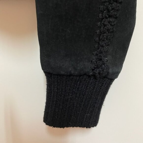 O'Neill black suede leather jacket. - Picture 2 of 10